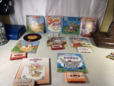 Vintage Storyteller/Read Along Kids Cassette & Books Poochis Wuzzles Rainbow++++ picture