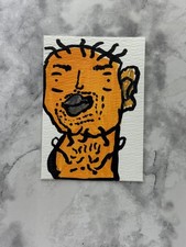 aceo atc original artist trading cards face david gr8w8art impressionism picture