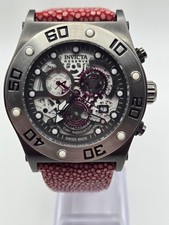 Rare & Unique Men's Swiss Chromograph with red Stingray band Invicta (17672) picture