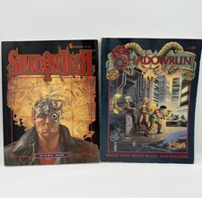 Shadowrun Where Man Meets Magic And Machine + Shadow Tech VTG RPG FASA Corp Book picture
