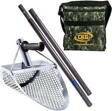 CKG Beach Sand Scoop Metal Detector Shovel Sifter Long Carbon Fiber Handle, 11x8 picture