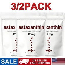 Astaxanthin 12mg from Natural Microalgae,For Skin Glow & Antioxidant Support picture