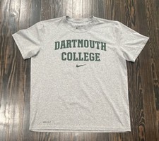 Nike Dartmouth College Dri Fit T Shirt Men’s Large Gray Polyester picture