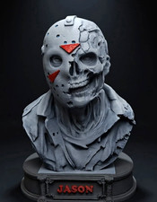 Jason Voorhees Bust Figure  Gray/Red picture