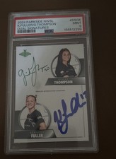 2024 Parkside Nwsl Dual Signatures Kennedy Fuller/Gisele Thompson/120 PSA 9 Pop2 picture