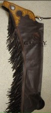 Handmade Western Leather Chaps, Leather Chinks for Horse Riding, Western Pants picture