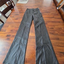 Forever 21 faux leather pants flared new with tag size medium picture