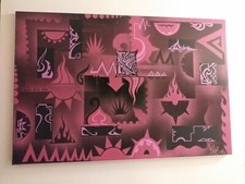 Stencil Painting - 24 X 36 Inches - original hand cut Spray Paint Designs picture