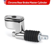 Chrome Rear Brake Master Cylinder For Harley HD FLT Softail 41755-99 41767-05A picture