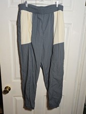 Fabletics Womens XXL Gray and Cream Colorblock Joggers picture