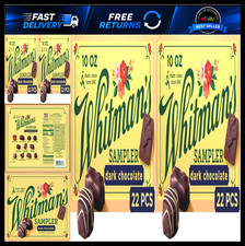 Whitman's Sampler Gift Box, Dark Chocolate Assortment, 10 Ounce (22 Pieces) picture