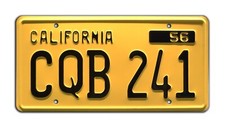 Christine | 1958 Plymouth Fury | CQB 241 | STAMPED Replica Prop License Plate picture