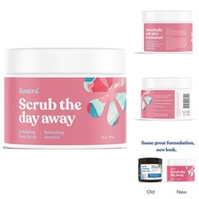 ASUTRA Dead Sea Salt Essential Oil Body Scrub Exfoliator (16 Ounce) picture