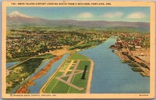 Vintage 1941 PORTLAND, Oregon Linen Postcard 