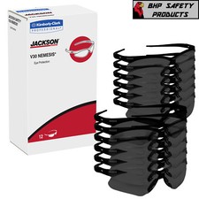 12 PAIR KLEENGUARD NEMESIS SAFETY GLASSES BLACK FRAME/SMOKE MIRROR LENS 25688 picture