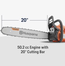 Husqvarna 450 Rancher 50.2-cc 2-cycle 20-in Gas Chainsaw With Free Bonus picture