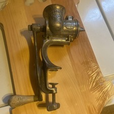 Antique RUSSWIN No.2 Meat Grinder Wooden Crank 1901 picture