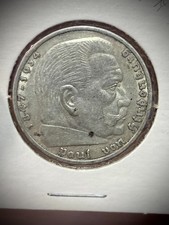1935-A Germany 5 Reichsmark Silver Coin - Paul von Hindenburg - Berlin Mint picture