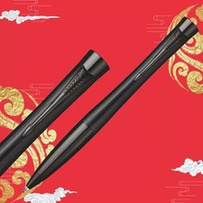 Good Black Grid Parker Urban Series Ballpoint Pen Fine Nib Blue Ink picture