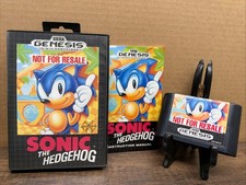 Sonic the Hedgehog Sega Genesis, Not for Resale, Complete in Box, Tested picture