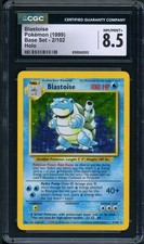 CGC 8.5 Blastoise Base 2/102 Holo 1999 Vintage WOTC Pokemon Card NM/MINT+ picture