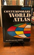 HAMOND CONTEMPORARY WORLD ATLAS (New Perspective Edition) 1967 - HC -  RARE picture