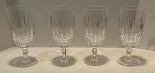 Mikasa Crystal Old Dublin Iced Tea glasses Goblets 7 1/4” Clear 12 oz. Set of 4 picture