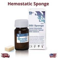 DSI Sponge Plus Absorbable Hemostatic Dressing 50-150/Pk Sterile w/ Iodoform picture