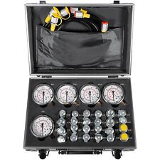 60P Hydraulic Pressure Test Kit with 5 Gauges 24 Couplings 3 Hoses for Excavator picture
