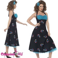 Ladies 50s Grease Costume Adult Cha Cha Digregorio Womens 1950s 50's Fancy Dress picture