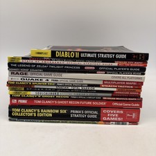 Video Game Fifteen (15) Various Large Strategy Guide Lot picture