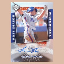 Lenny Dykstra 2005 UD Classics Post Season Performers Auto Mets picture
