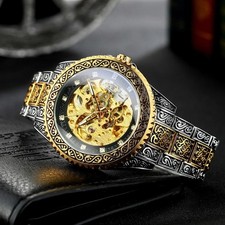 Vintage Engraved Luxury Mechanical Watches for Men picture