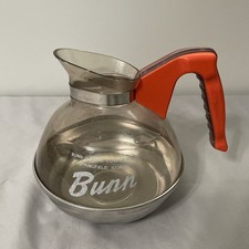 Vintage Bunn Easy Pour Decanter Coffee Pot, Orange Handle picture