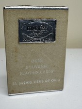 Vintage Congress Ohio Souvenir Playing Cards Deck 54 Scenic Views State Seal USA picture