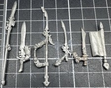Warhammer 40k Eldar Weapon Bits Lot - Farseer Autarch Exarchs Banshee Metal OOP picture