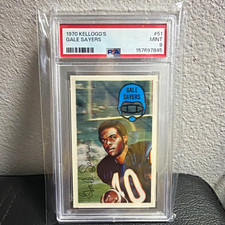 Kellogg's 1970 3-D Super Stars Gale Sayers #51 PSA 9 Chicago Bears picture