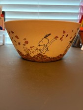 Peanuts Gang Snoopy Charlie Brown Fall Leaves Bamboo XLarge Serving Bowl picture