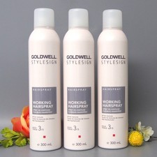 3 PACK Goldwell StyleSign Hold 3 Working Hairspray 300ml picture