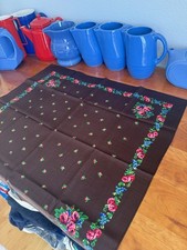 Lovely Vintage Swedish Norwegian folk costume shawl scarf mint exceptional new picture
