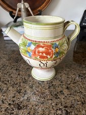 Rare 18th-Century Savona Polychrome Maiolica Apothecary Wet Drug Jar (Stagnone) picture