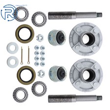 Pack of 2 Trailer Axle Kits With 4 on 4
