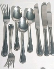 Oneida Belmont Lyons Flatware Lot 8 Pc picture