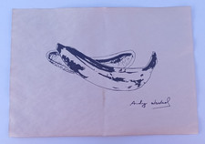 ANDY WARHOL Drawing on paper (Handmade) signed and stamped mixed media. picture