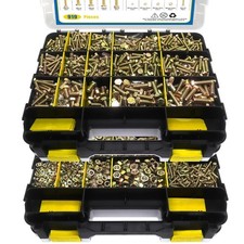 919 Pcs Grade 8.8 Metric Bolt Assortment, M4 M5 M6 M8 Heavy Duty Bolts and Nuts picture
