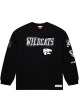 Mitchell & Ness Men's Kansas State Wildcats Black Long Sleeve T-Shirt Size 2XL picture