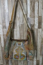 Anushka Leather Purse, Full Zip Top, 2 Front Pockets, Adjustable Strap, Aztec st picture