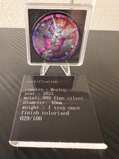 2023 Mexico 1oz Silver Libertad Pandorian Butterfly Stained Glass COA Box /100 picture
