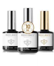 Modelones Matte & Shine Top Coat With Base Gel Set of 3, 3x10ml/0.33 Fl.oz. NIB picture