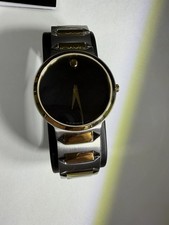 Movado Museum 39mm Silver and Gold Stainless Steel with Black Dial Men's... picture